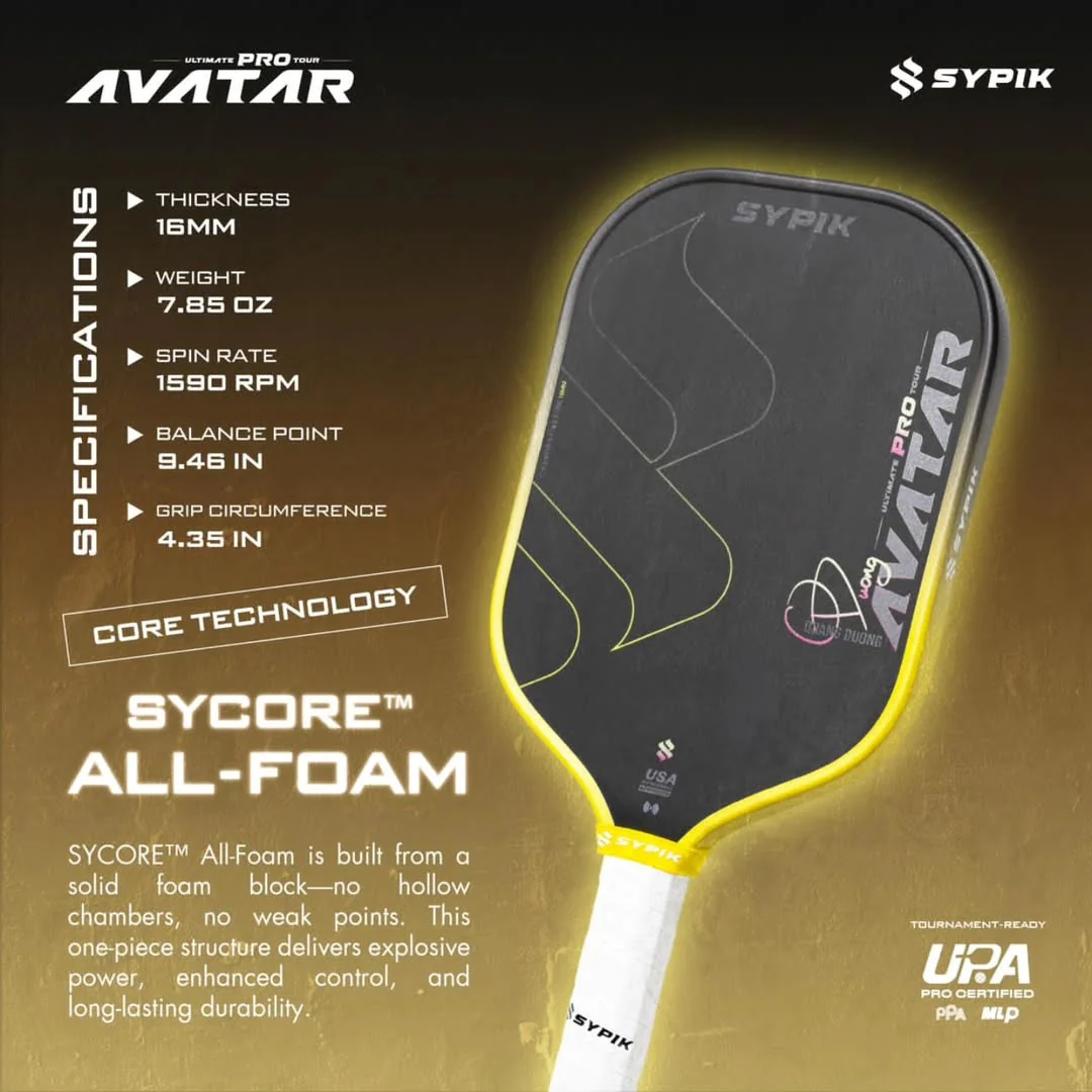 Sypik Avatar elongated pickleball paddle