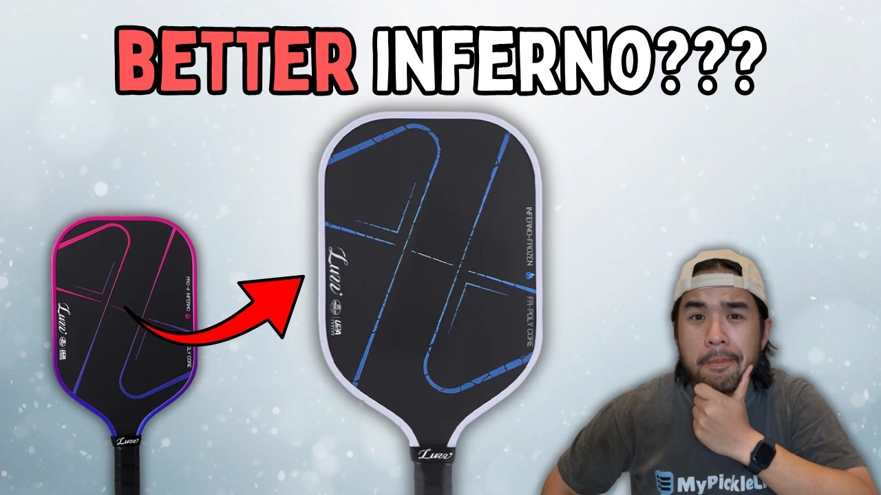 Luzz Inferno Frozen pickleball paddle